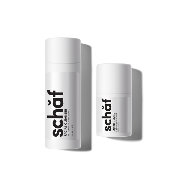 Schaf facial cleanser and moisturizer, promoting clean beauty without irritation.